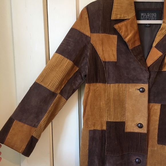 Funky suede patchwork jacket! - Picture 3 of 5